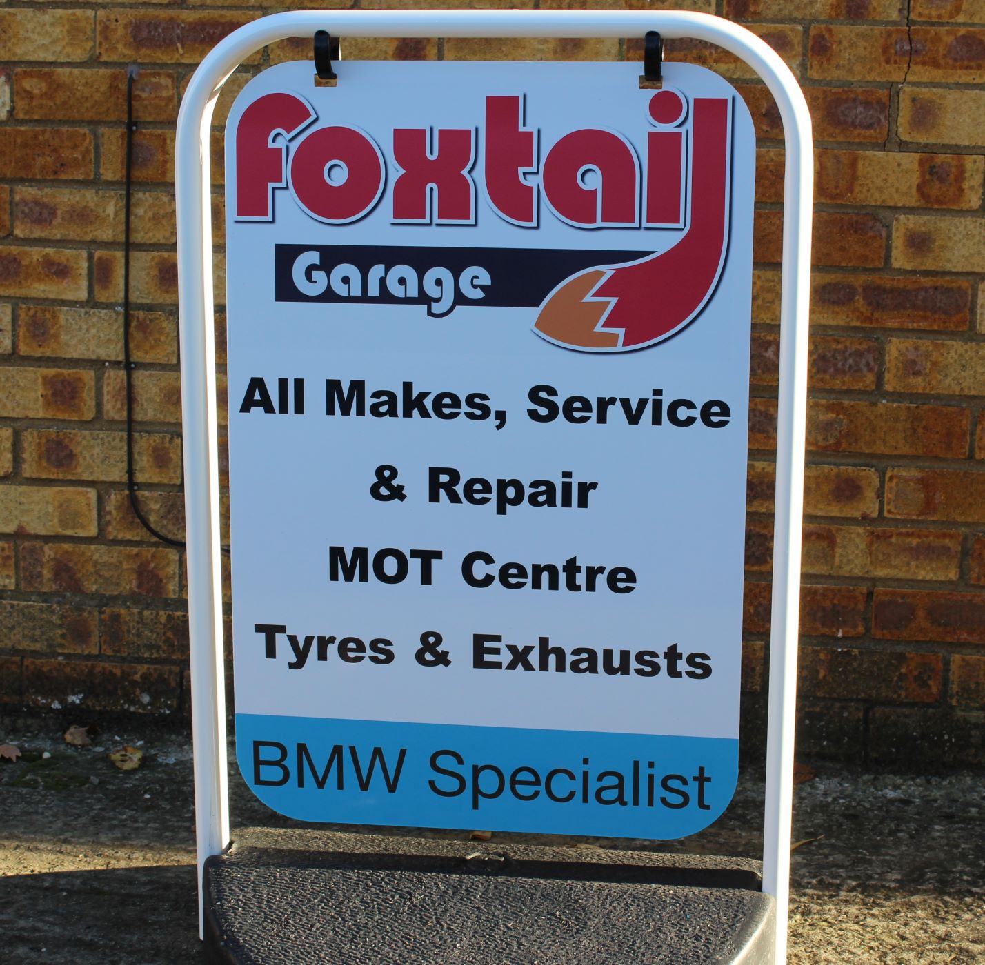 Foxtail Garage Swing Sign